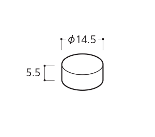 組立パイプシステム UPS-25C 25mm丸パイプ用 貼付ゴムL（黒） ※1袋10個入 3