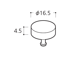 組立パイプシステム UPS-25C 25mm丸パイプ用 ゴムクッションL（黒） ※1袋20個入