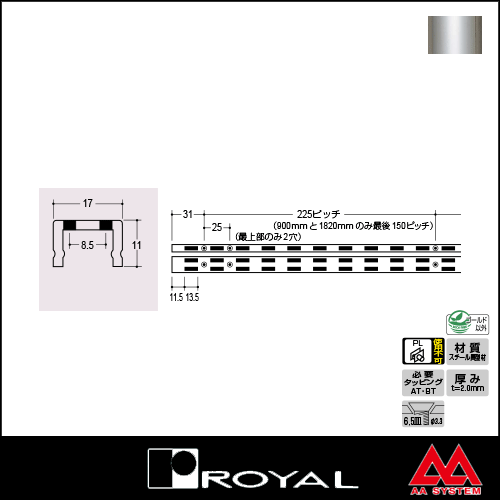 ������� ê�� �����ͥ륵�ݡ��ȡʥ��֥�� AWF-5 2400mm ��������