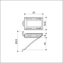 ステンレス棚柱 KTR-1S用 専用V型棚受 ホワイト塗装 白ラバー付