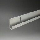 ステンレス片長チャンネル 鏡受け ミラー金物(穴明) 8mmx10x3000mm ゴム付 ヘアライン仕上 ※工事用 【※サービスカット対応商品です】