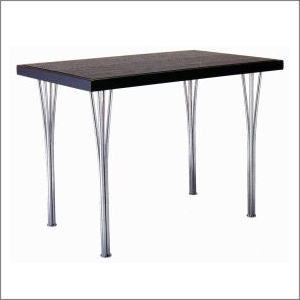 テーブル脚 アイアン DSP-4 アートポール H675mm ブラック アジャスター付 [3]