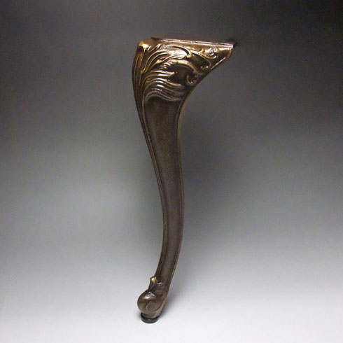 テーブル脚 猫脚 DSC-2 H450mm 真鍮古美色塗装（アンティーク調）※4本1セット販売商品