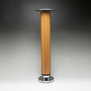 テーブル脚 アイアン 昇降式ポール脚 DSS-600A 高さ調整幅 630～730mm（2cm間隔x5段階昇降） 木目塗装