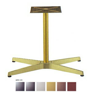 テーブル脚 アイアン DIY 脚 パーツ AB3700 ベース600x370 パイプ42.7φ 受座240x240 アルミゴールド/塗装パイプ AJ付 高さ700mmまで