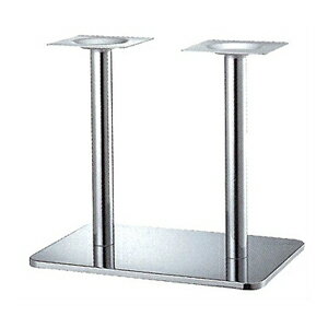 テーブル脚 アイアン DIY 脚 パーツ マリオSM7680 ベース680x455 パイプ60.5φx2 受座240x240 クローム..