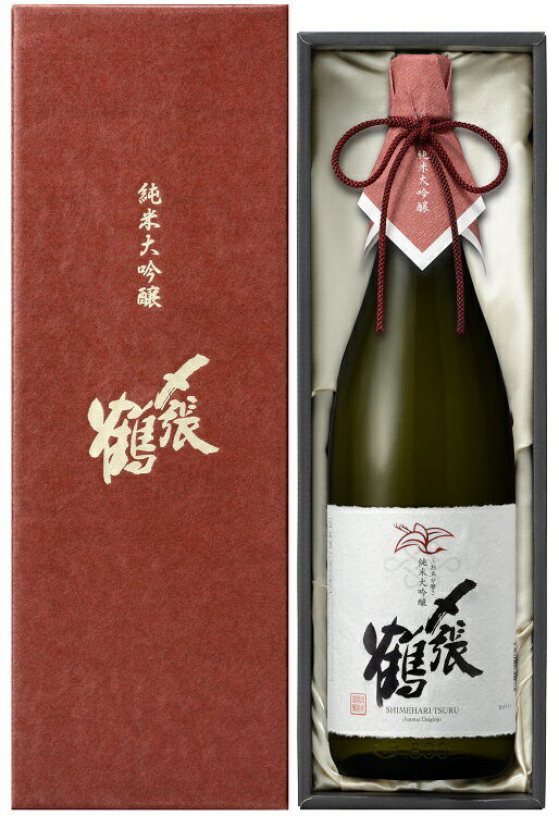 〆張鶴 純米大吟醸 RED LABEL（レッドラベル）1．8L【2024年3月】 函付