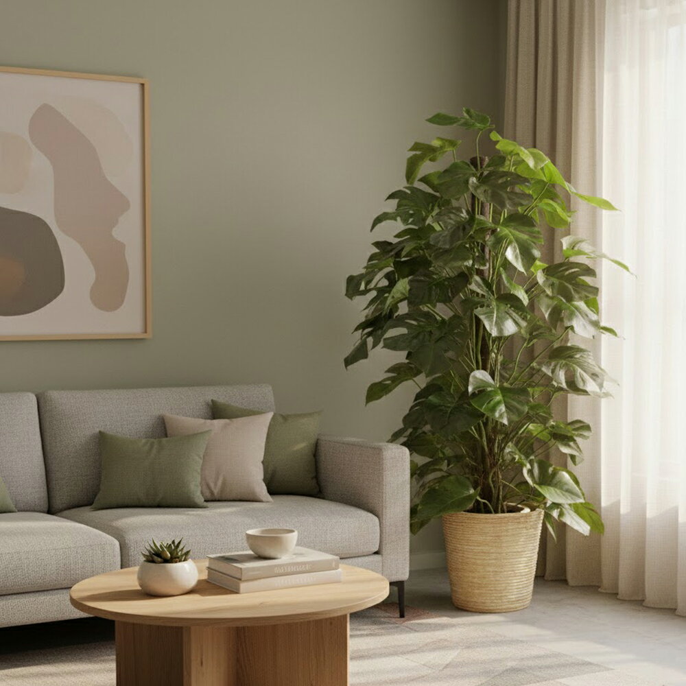 【送料無料】モンステラ 10号 大型 観葉植物 尺鉢 150cm〜170cm 本物 迫力満点 巨...