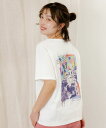 scolar スカラー PREMIUM_ScoLar 751004:旅先の風景柄 アートプリントTシャツ