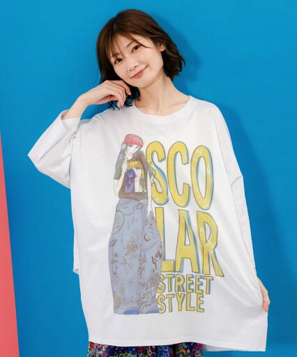 scolar スカラー 152710:スカラースタイリング 女の子柄プルオーバー scolar スカラー 152710:スカラースタイリング 女の子柄プルオーバー