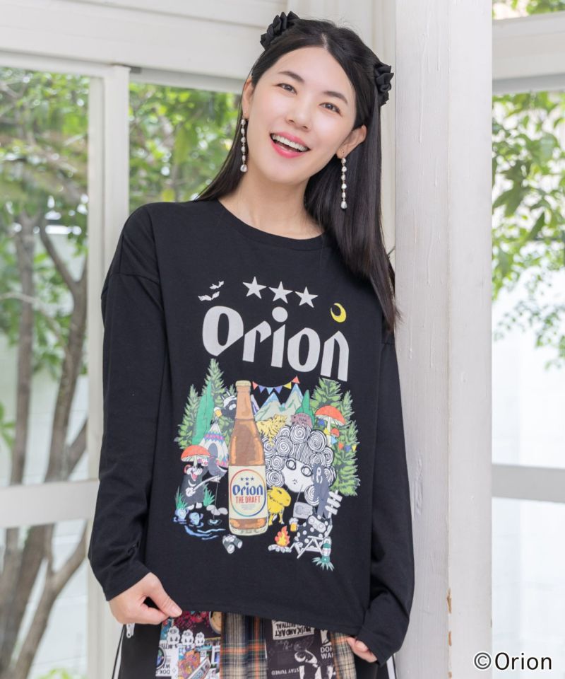 scolar スカラー 153704：orion×ScoLar　アニマルカーニバル柄Tシャツ