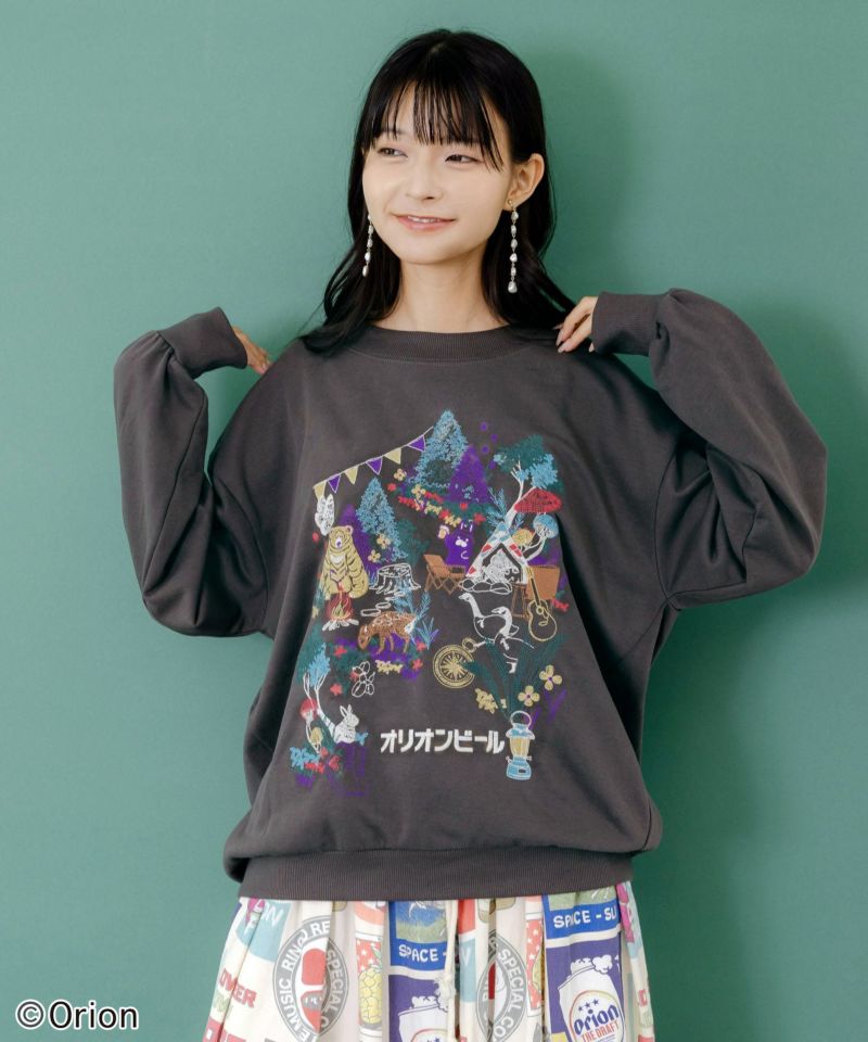 scolar スカラー 153709：orion×ScoLar アニマルキャンプ刺繍PO