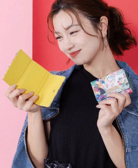 Rakuten - scolar スカラー SC80-2：黒ネコ×スカラーちゃん 花柄口金財布