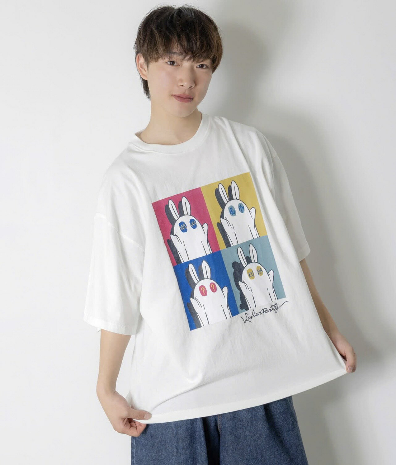 Rakuten - scolarparity 　スカラーパリティ 362108：間違い探しおばけウサギTシャツ