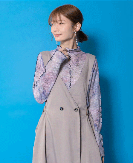 Rakuten - is scolar イズスカラー 561233：マーブル風花蝶刺繍チュールレースインナー