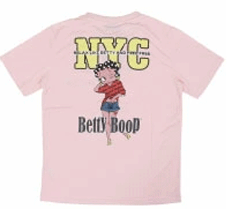 ＊NEW UP＊＜　男女兼用　＞　ベティーちゃんTシャツ　ベティーブープ Betty Boop　ベティーちゃん　　ベティーちゃんティーシャツ　ベティーTシャツ　吸水速乾　Tシャツ