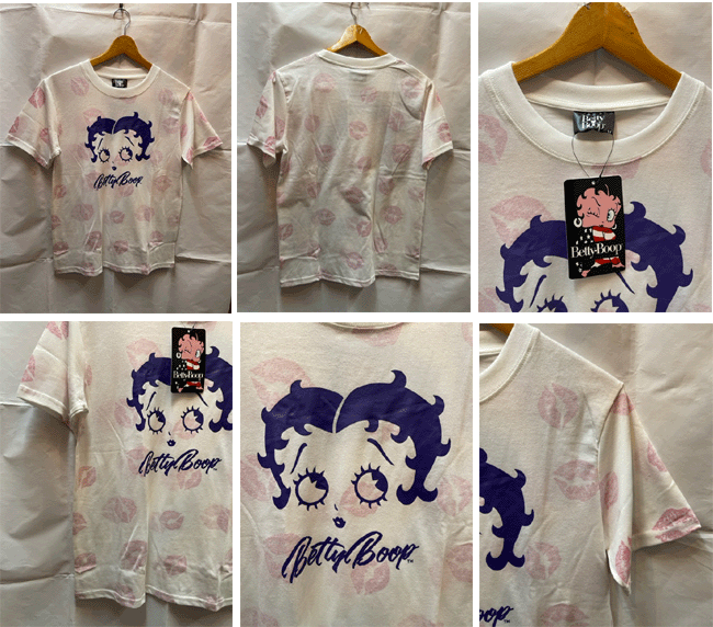 ＊NEW UP＊＜　男女兼用　＞　ベティーちゃんTシャツ　ベティーブープ Betty Boop　ベティーちゃん　　ベティーちゃんティーシャツ　ベティーTシャツ