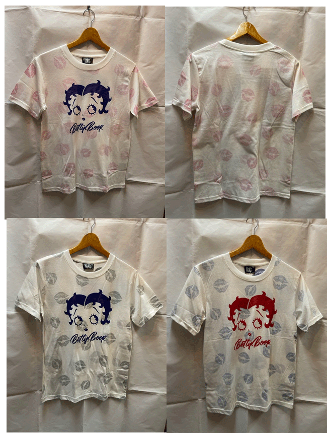 ＊NEW UP＊＜　男女兼用　＞　ベティーちゃんTシャツ　ベティーブープ Betty Boop　ベティーちゃん　　ベティーちゃんティーシャツ　ベティーTシャツ