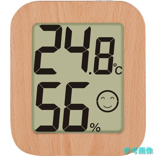 シンワ 73234 デジタル温湿度計 環境チェッカー 木製 