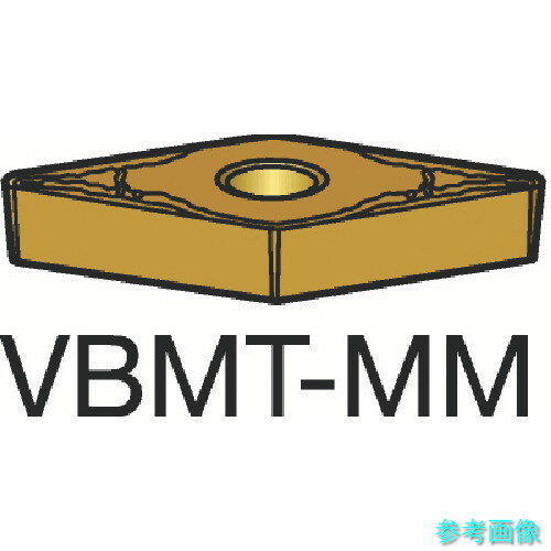 サンドビック VBMT 16 04 08-MM コロターン107 旋削用ポジチップ(120) 2035 【10個】