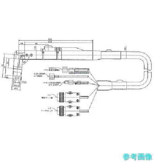 《メーカー直送》 ダイヘン CTW-0801 プラズマ切断トーチ CTW-0801 【1本】