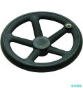 (イマオ) NRP250-T16 ハンドル 丸リム型エンプラハンドル車(加工付) 【1個】