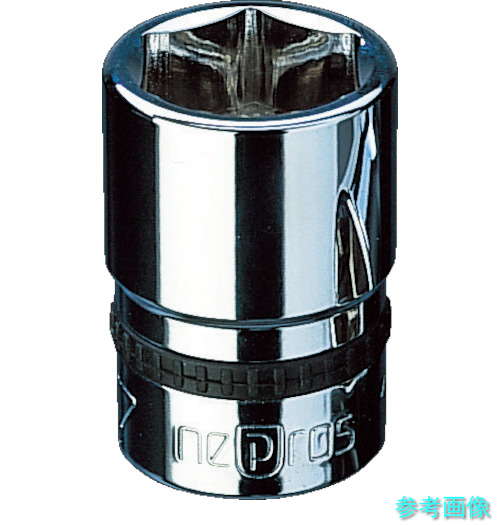 nepros NB4-22 12.7sq.ソケット(六角) 対辺寸法22mm 全長35.5mm 【1個】