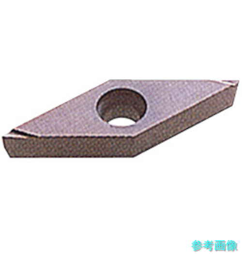 三菱 VCGT080202L-F(HTI10) 旋削仕上げ切削用Fブレーカ付左勝手インサート 超硬合金 HTI10 【10個】