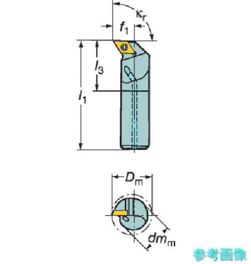 SANDVIK A12M-SDUPR 07-E コロターン111 ポジチップ用ボーリングバイト(480) 【1個】