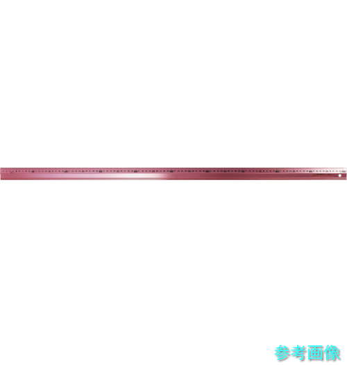 シンワ 65443 アルミ直尺 アル助1m ペールピンク (1本)