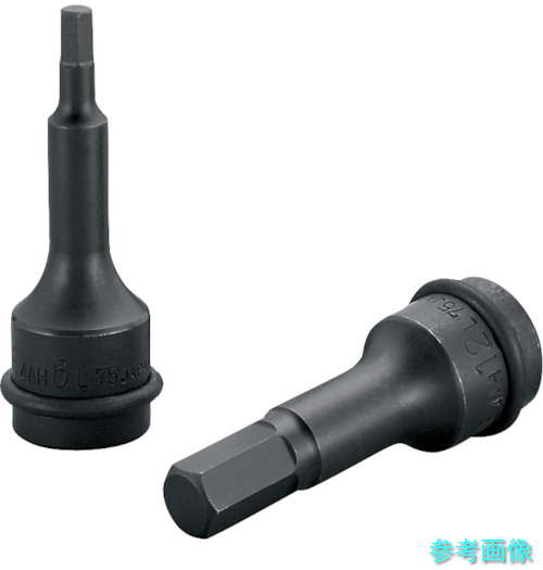 TONE 4AH-08L75 インパクト用セミロングヘキサゴンソケット 8mm 【1個】