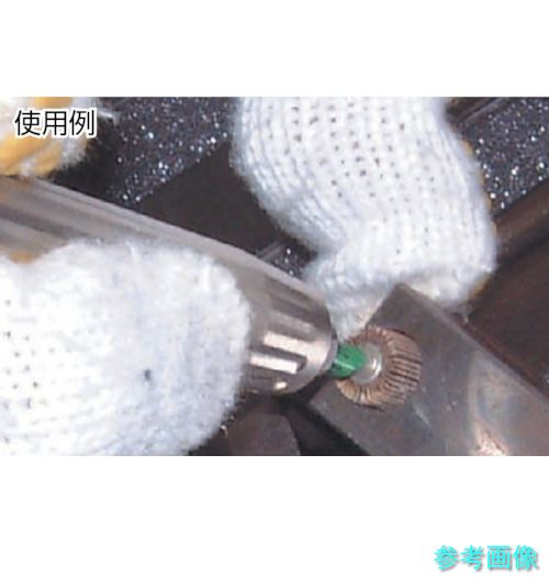 イーキカイ 楽天市場店のTRUSCO SK1015-80 ペーパーミニフラップホイール 外径10X幅15X軸径3 80♯ 【1箱(5本)】｜アングル3