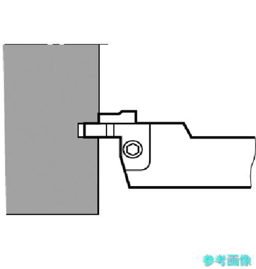 タンガロイ CFGSL2525-3SA 端面溝入れ加工用バイト CFGSR/L-S/D 【1個】
