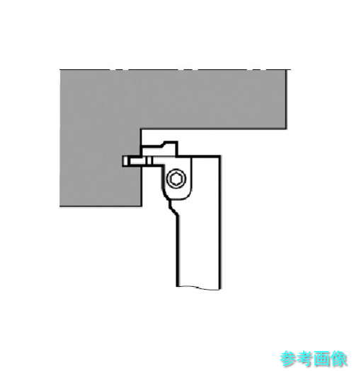 タンガロイ CFGTL2525-4SD 端面溝入れ加工用バイト CFGTR/L-S/D 【1個】