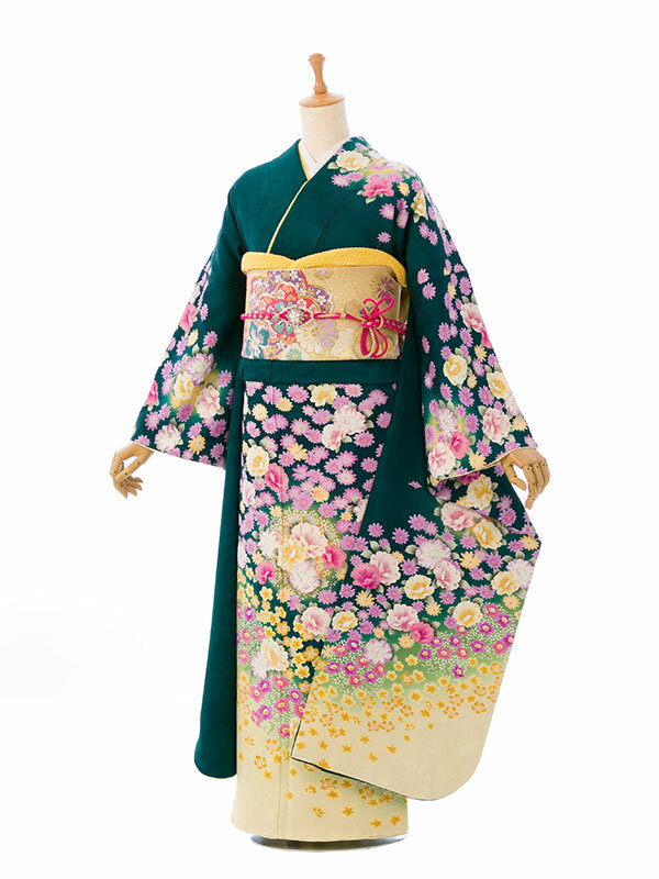 【レンタル】振袖 レンタル【2月～12月】結婚式 成人式 結納 卒業式 レンタル着物 振袖 貸衣装 フルセット 小物一式つき 振り袖 送料無料 6S041