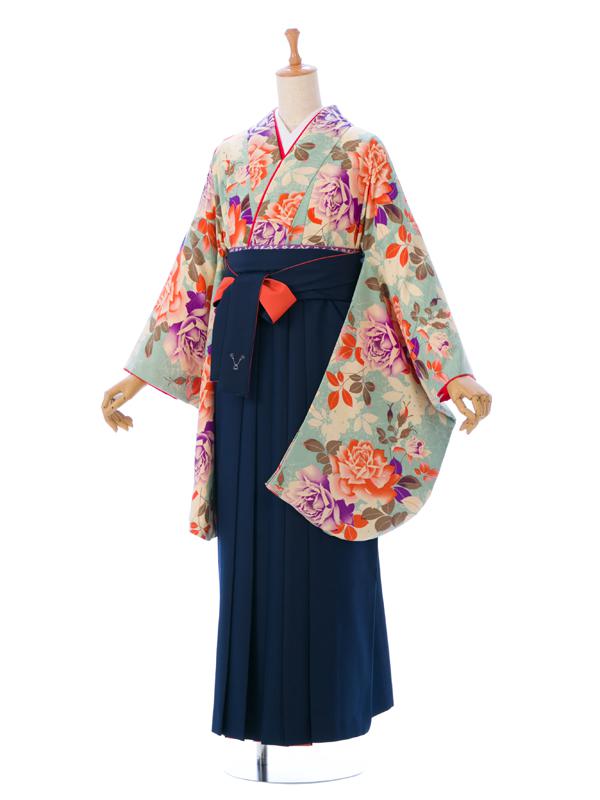 【レンタル】 卒業袴 卒業式 袴 アンティークレトロ|女性 卒業袴セット 卒業式袴レンタル セット 袴セット 卒業袴レンタル 着物レンタル 着物 レトロ 袴レンタル レトロモダン 女 新品足袋プレゼント 代引き手数料無料 Modern Antenna R0133_E-H206-24-1