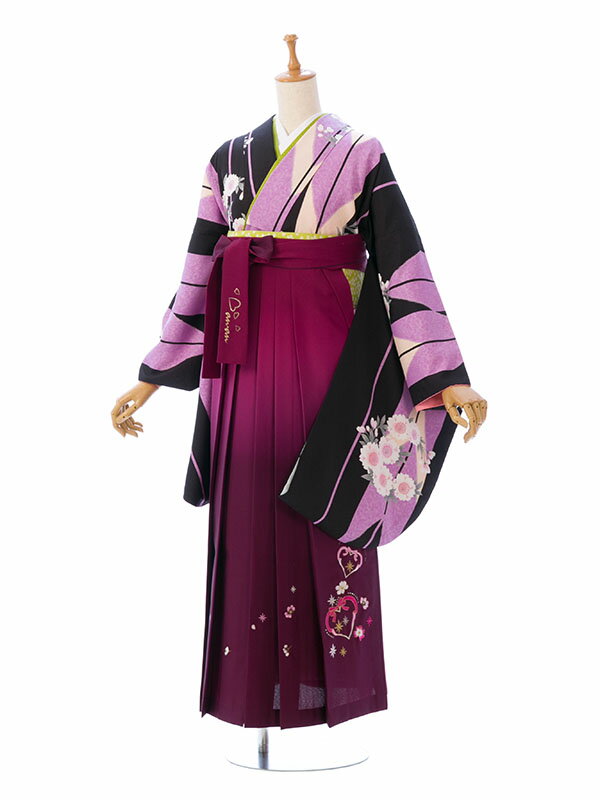 【レンタル】卒業式 レンタル 女 フルセット 女性 袴セット 158〜163cm レトロモダン はかま 着物セット 和服 大学 レディース 卒業袴 卒業袴 卒業式袴セット 袴セット 大学生 レンタル袴 袴レンタル 卒業袴セット 新品足袋プレゼント 代引手数料無料 R1107_H62-25-2