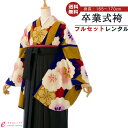 【レンタル】卒業式 レンタル 女 フルセット 女性 袴セット レトロモダン はかま 着物セット 和服 大学 レディース 卒業袴 卒業袴 卒業式袴セット 袴セット 大学生 レンタル袴 袴レンタル 卒業袴セット 新品足袋プレゼント 代引手数料無料 R0137O_HDL137O