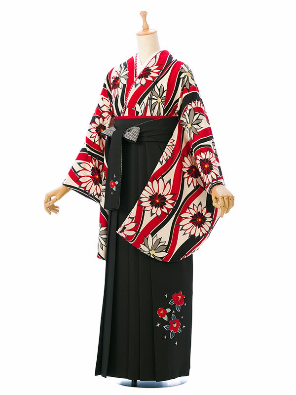 【レンタル】袴 レンタル 卒業袴 レンタル 卒業式 はかま袴レンタル 九重 レトロ 卒業式袴 着物 赤 レ..