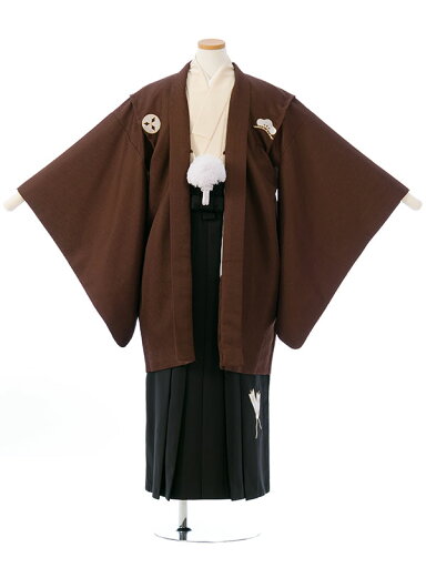 【レンタル】 袴レンタル ジュニア着物男の子 結婚式 卒業式 1/2成人式 着物レンタル きもの小学生 送料無料 新品足袋プレゼント フルセット 男の子 羽織袴 小学生 はかま BV-066B