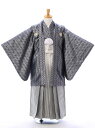 【レンタル】 小学校卒業式 袴レンタル ジュニア着物 男の子 結婚式 およばれ 卒業式 1/2成人式 着物レンタル きもの 新品足袋プレゼント フルセット 男児 羽織袴 小学生 はかま BV-073