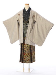【レンタル】 卒業式 袴レンタル ジュニア着物男の子 結婚式 卒業式 1/2成人式 着物レンタル きもの小学生 往復送料無料 新品足袋プレゼント フルセット 男の子 羽織袴 小学生 はかま BV-008A格安セール
