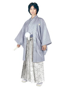 【レンタル】グレー紋付銀亀甲袴 紋付12点フルセット 往復送料無料 代引き手数料無料 新品足袋プレゼント|卒業式 結婚式 成人式 レンタル袴 レンタル衣装 袴セット 羽織袴 紋付袴 袴レンタル 紋付羽織袴 男 袴 男性 セット メンズ 貸衣装 紋付き袴 紋付 着物 E-SV04-5-1通販