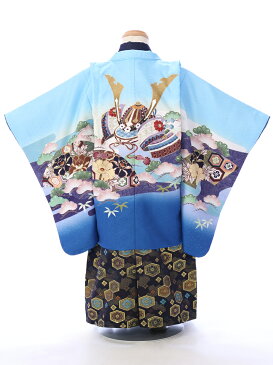 【レンタル】 七五三 着物 3歳 七五三 七五三 着物 こども着物 花うさぎ 3歳 男の子 貸衣装 往復送料無料 七五三 3歳 3才 袴 七五三フルセット付 新品足袋プレゼント E-3-020