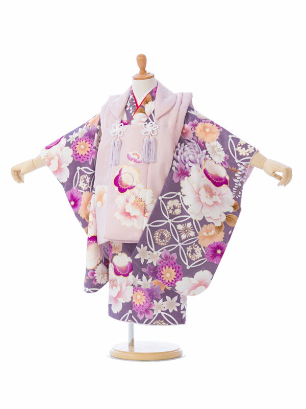 【レンタル】七五三 着物 3歳 レンタル 七五三 3歳 被布 セット 女の子 七五三レンタル 3歳 女児 被布 かわいい 七五三 三歳女児 被布コート 子供 お...