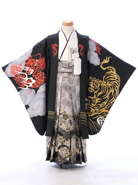 【レンタル】七五三 着物 5歳七五三 男の子 753 5才 貸衣装 花わらべ 110cm〜120cm 袴 七五三フルセット付 E-5-967