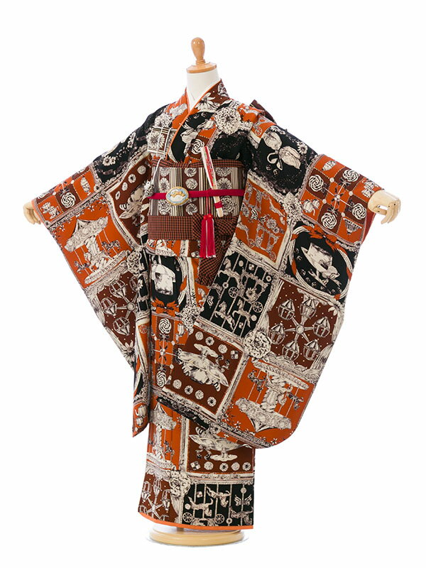 【レンタル】 7歳 女の子 七五三 着物 貸衣装 7歳 フルセット 送料無料 七五三着物 七歳 髪飾り 753 衣装 足袋 着物レンタル 和装 小物 きもの レ...