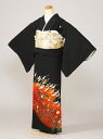 【レンタル】 留袖レンタルフルセット Mサイズ 結婚式 母親 和服 列席 親族 留袖 145cm~155cm ~13号 黒留袖 レンタル 送料無料 新品足袋プレゼント 小物一式つき 五つ紋 五三桐 結婚式 正装 和服 2K141