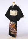 【レンタル】 留袖レンタルフルセット Mサイズ 黒留袖 レンタル 結婚式 母親 和服 列席 親族 留袖 146cm~156cm ~9号 送料無料 新品足袋プレゼント 小物一式つき 五つ紋 五三桐 結婚式 正装 和服 35A006