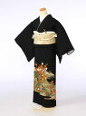 【レンタル】 留袖レンタルフルセット Mサイズ 黒留袖 レンタル 結婚式 母親 和服 列席 親族 留袖 145cm~155cm ~11号 送料無料 新品足袋プレゼント 小物一式つき 五つ紋 五三桐 結婚式 正装 和服 75A033